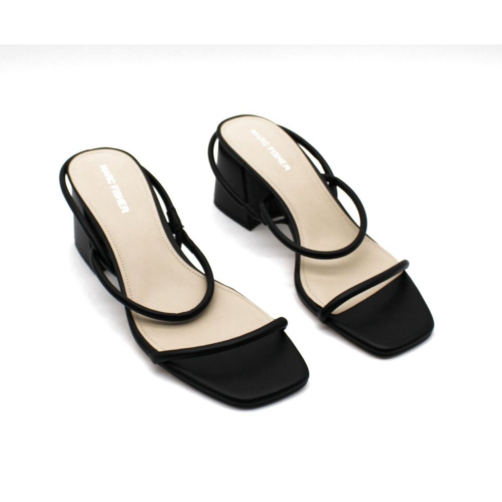 Marc Fisher Galvin Black Dress Sandals Size 9